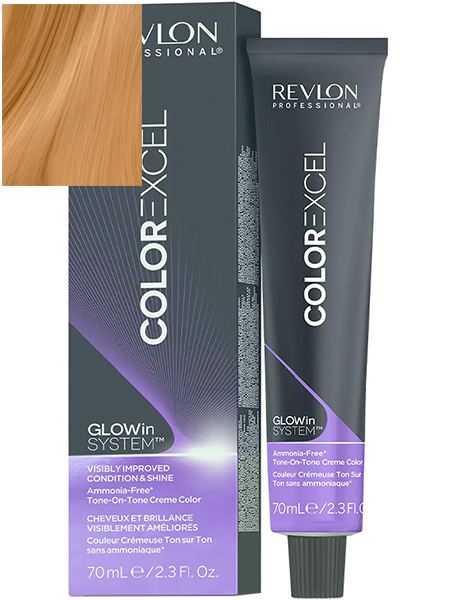 Revlon Professional Revlonissimo Color Excel Tone On Tone Безаммиачная краска для волос № 7.34 Светлый ореховый