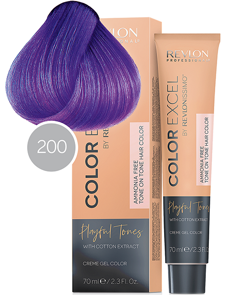 Revlon Professional Revlonissimo Color Excel Playful Безаммиачная краска для волос № 200 Насыщенный Лиловый