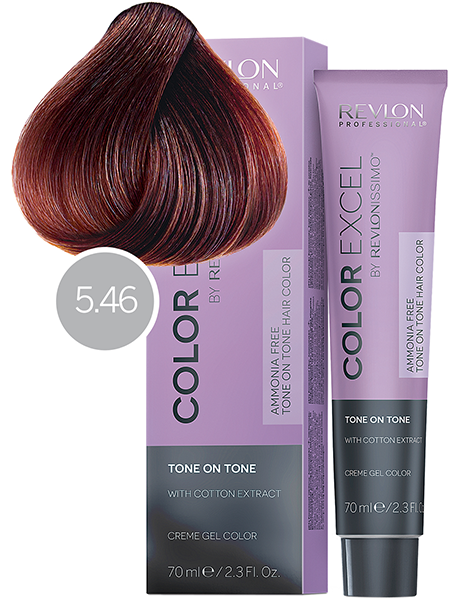Revlon Professional Revlonissimo Color Excel Tone On Tone Безаммиачная краска для волос № 5.46 Медно-Красный