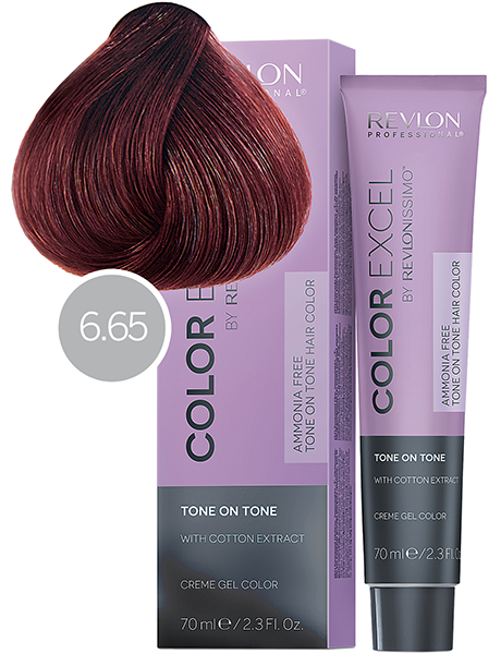 Revlon Professional Revlonissimo Color Excel Tone On Tone Безаммиачная краска для волос № 6.65 Пурпурно-Красный