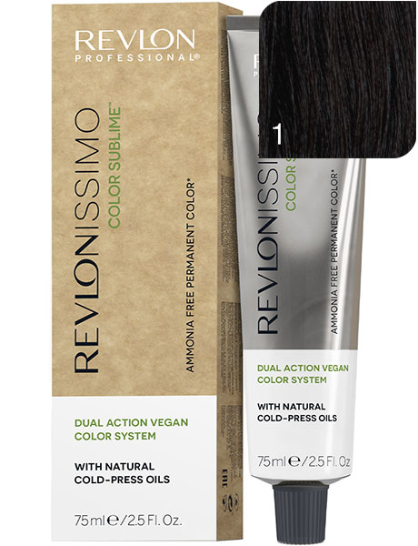 Revlon Professional Revlonissimo Color Sublime Безаммиачная краска для волос № 1 Черный