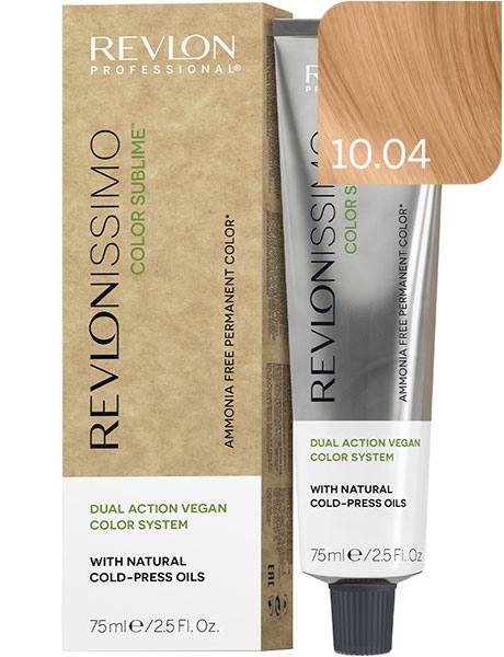 Revlon Professional Revlonissimo Color Sublime Безаммиачная краска для волос № 10.04 Очень Очень Светлый Блондин Мягкий Медный