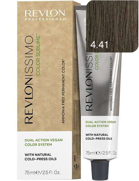 Revlon Professional Revlonissimo Color Sublime Безаммиачная краска для волос № 4.41 Коричневый Медно-Пепельный