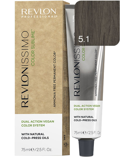Revlon Professional Revlonissimo Color Sublime Безаммиачная краска для волос № 5.1 Светло-Коричневый Пепельный