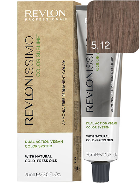 Revlon Professional Revlonissimo Color Sublime Безаммиачная краска для волос № 5.12 Светло-Коричневый Пепельно-Перламутровый