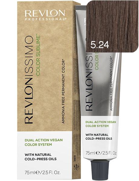 Revlon Professional Revlonissimo Color Sublime Безаммиачная краска для волос № 5.24 Светло-Коричневый Перламутрово-Медный