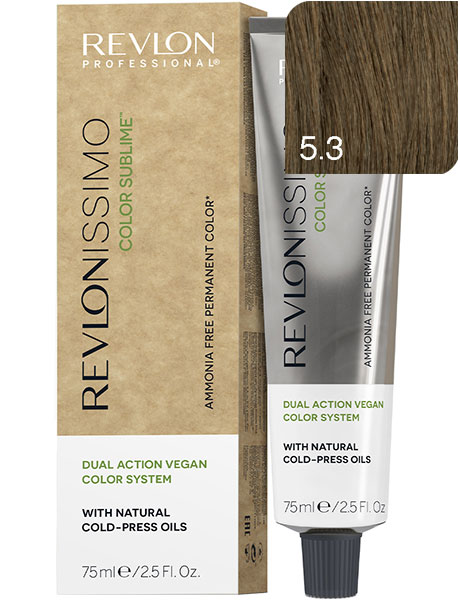 Revlon Professional Revlonissimo Color Sublime Безаммиачная краска для волос № 5.3 Светло-Коричневый Золотистый