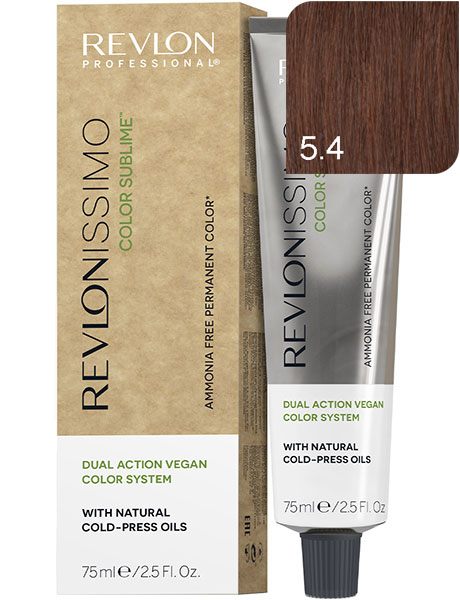 Revlon Professional Revlonissimo Color Sublime Безаммиачная краска для волос № 5.4 Светло-Коричневый Медный
