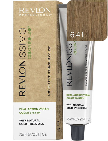 Revlon Professional Revlonissimo Color Sublime Безаммиачная краска для волос № 6.41 Темный-Блондин Медно-Пепельный