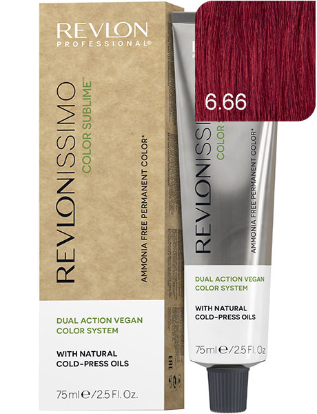 Revlon Professional Revlonissimo Color Sublime Безаммиачная краска для волос № 6.66 Темный-Блондин Насыщенный Красный