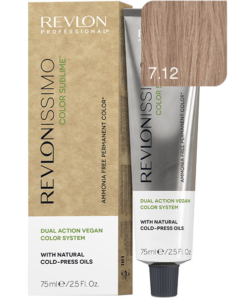 Revlon Professional Revlonissimo Color Sublime Безаммиачная краска для волос № 7.12 Блондин Пепельно-Перламутровый