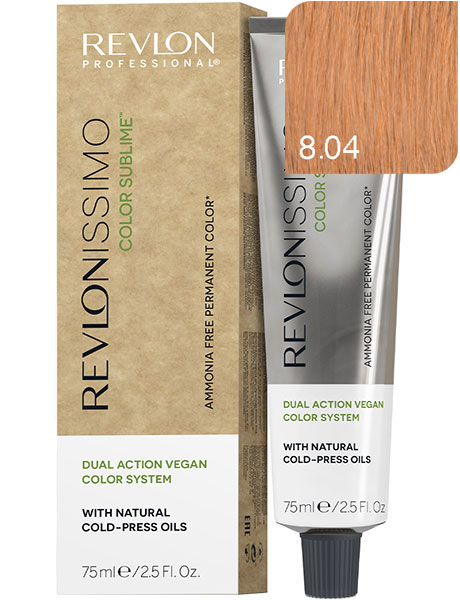 Revlon Professional Revlonissimo Color Sublime Безаммиачная краска для волос № 8.04 Светлый Блондин Натурально-Медный