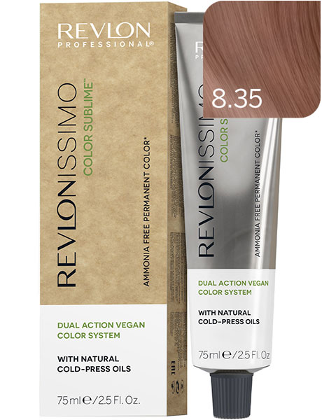 Revlon Professional Revlonissimo Color Sublime Безаммиачная краска для волос № 8.35 Светлый Блондин Золотисто-Махагоновый