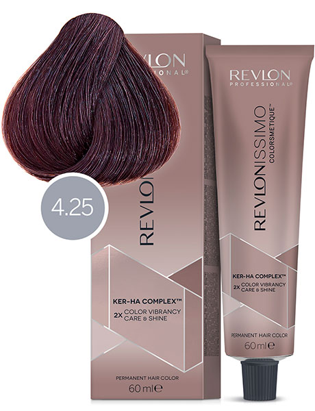 Revlon Professional Revlonissimo Colorsmetique High Coverage Краска для сильно седых волос № 4.25 Шоколадно-Ореховый Блондин