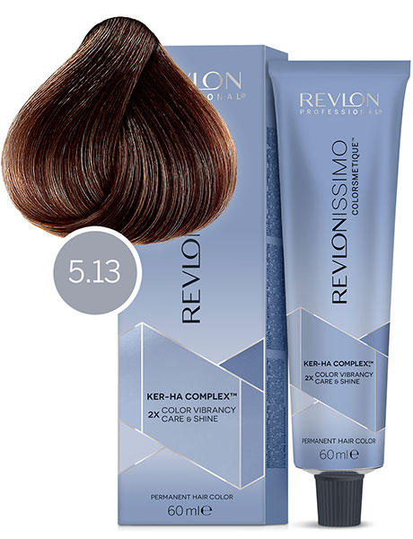 Revlon Professional Revlonissimo Colorsmetique High Coverage Краска для сильно седых волос № 5.13  Бежевый Светлый Блондин