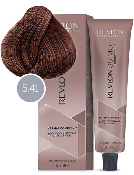 Revlon Professional Revlonissimo Colorsmetique High Coverage Краска для сильно седых волос № 5.41 Насыщенный Светлый Орех