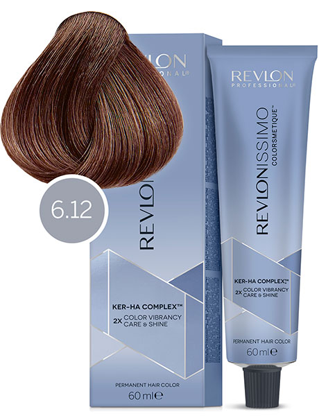 Revlon Professional Revlonissimo Colorsmetique High Coverage Краска для сильно седых волос № 6.12 Снежный Темный Блондин