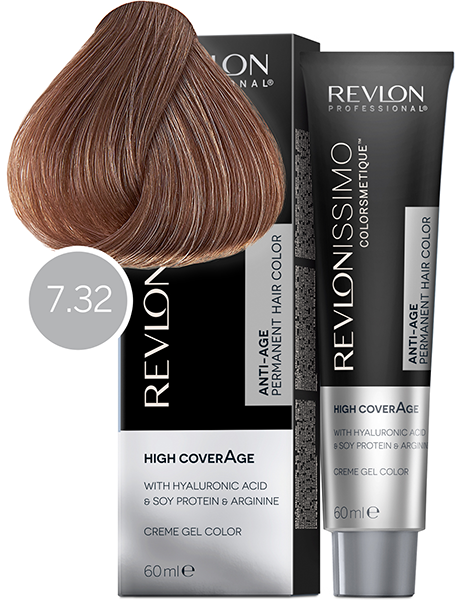 Revlon Professional Revlonissimo Colorsmetique High Coverage Краска для сильно седых волос № 7.32 Перламутрово-Золотой Блондин