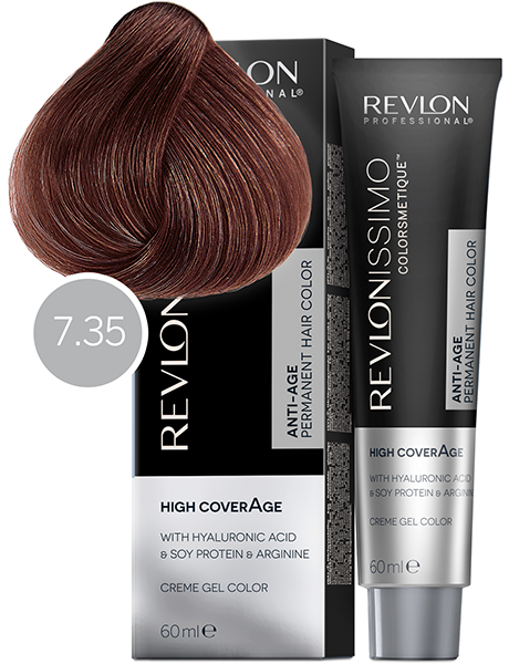 Revlon Professional Revlonissimo Colorsmetique High Coverage Краска для сильно седых волос № 7.35 Янтарный Блондин