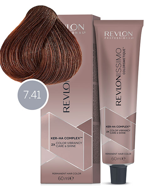 Revlon Professional Revlonissimo Colorsmetique High Coverage Краска для сильно седых волос № 7.41 Натуральный Ореховый Блондин