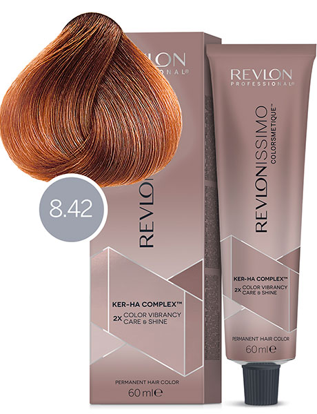 Revlon Professional Revlonissimo Colorsmetique High Coverage Краска для сильно седых волос № 8.42 Медовый Светлый Блондин