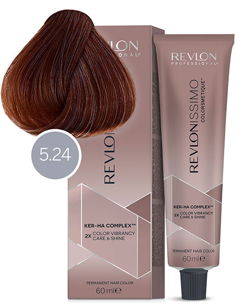 Revlon Professional Revlonissimo Colorsmetique Краска для волос № 5.24 Светло-Коричневый Переливающийся Медный