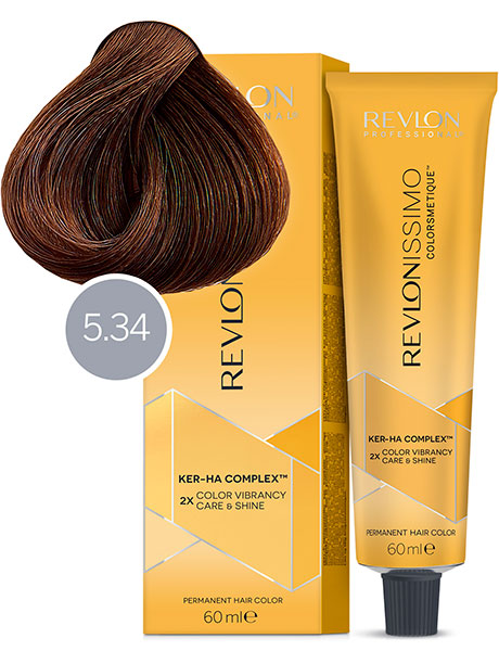 Revlon Professional Revlonissimo Colorsmetique Краска для волос № 5.34 Светло-Коричневый Золотисто-Медный