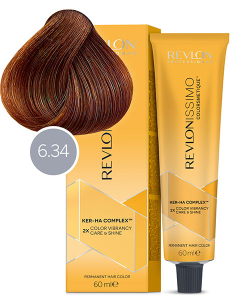 Revlon Professional Revlonissimo Colorsmetique Краска для волос № 6.34 Темный Блондин Золотисто-Медный