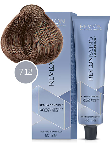 Revlon Professional Revlonissimo Colorsmetique Краска для волос № 7.12 Блондин Пепельно-Переливающийся