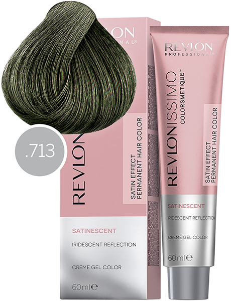 Revlon Professional Revlonissimo Colorsmetique Satinescent Краска для волос с 3D-оттенком № 713 Хаки бронза